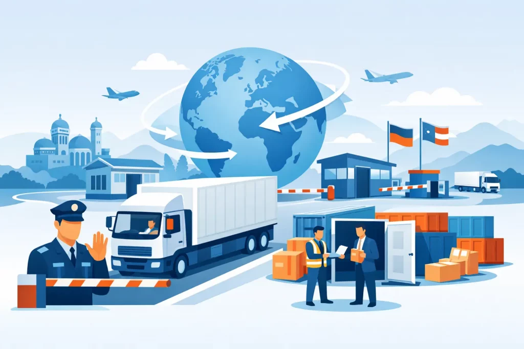 Internationale Zollabwicklung im Straßentransport