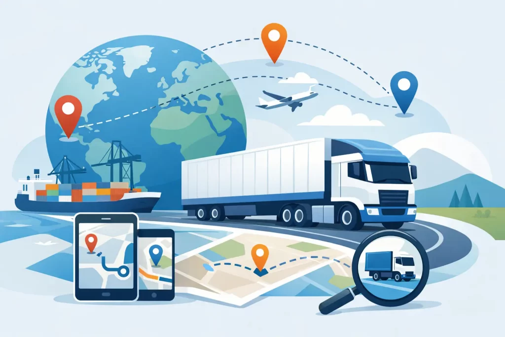 Sendungsverfolgung internationaler LKW-Transporte