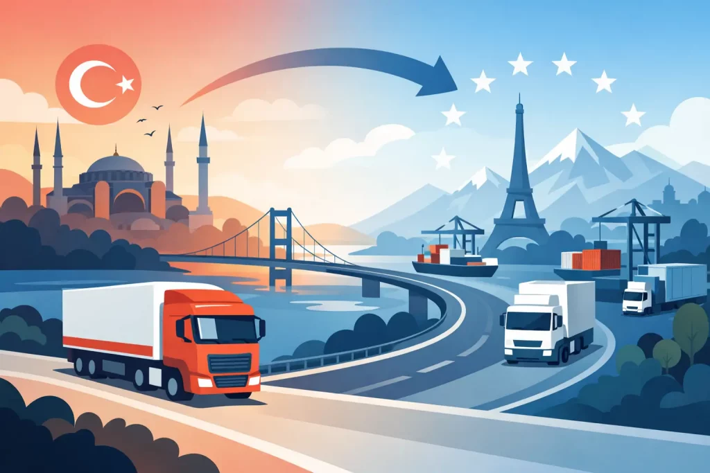 Türkei Europa Road Freight im Griff
