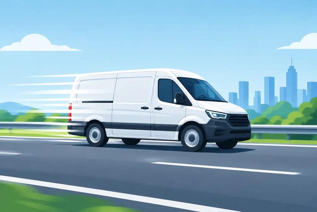 Wie schnell fährt ein Panelvan im Expressversand?